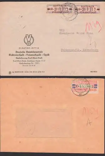 Halle B27V, Karl-Marx-Stadt Elektro - Optik, Halle Kohlechemie ZKD dabei B20H(2), Mkn vorschriftsmässig behandelt