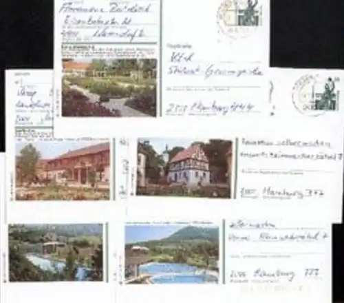 Germany cards Beuren, Wissen, Bad Bocklet Bayrisches Staatsbad, Seeheim-Jugenheim Rathaus, Rheda-Wiedenbrück