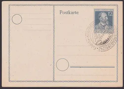 Heinrich von Stephan Flensburg, SoSt.-Abschläge Phiatelistentag, EA GA