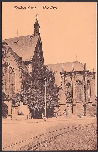 Ak Freiberg Sachsen Der Dom 1920 sw, druckfrische Erhaltung