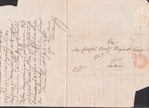 Heiligenberg Faltbrief 18. JULI 1846 nach Cham
