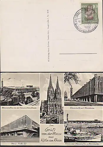 catholiques Allemagne 77. Katholikentag 1956 Köln Messe Kirche, Religion BRD 239 AK