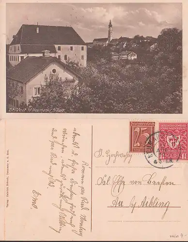 St. Veit bei Neumarkt a/ Rott mit Kirche 1922