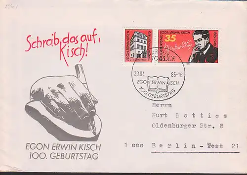 Berlin SoSt. Egon Erwin Kisch 100. Geburtstag mit Zdr. 2940