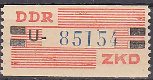 Versuchsausgabe 10 Pf.-Billett-Streifen ZKD IV postfrisch Kb -U 85154-