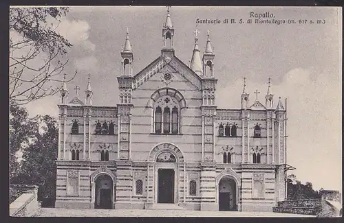 Rapallo Italien Santuario di N. S. di Montallegro  AK um 1910