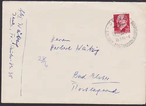 JENA SoSt. "Bezirks-Briefmarken-Ausstellung"  1964