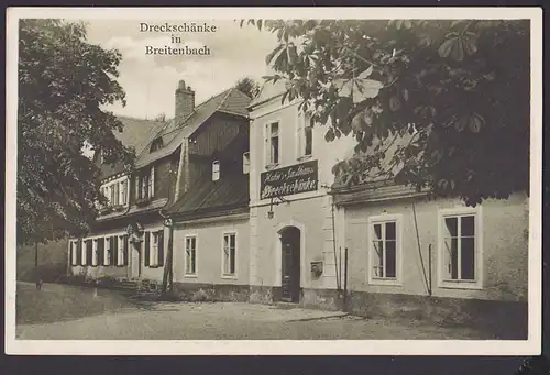 AK Breitenbach Hans`Gasthaus Dreckschänke um 1905 Böhmen Johann-Gorgenstadt