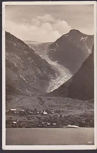 Norge Norwegen Sundalgletscher im Maurangerfjord