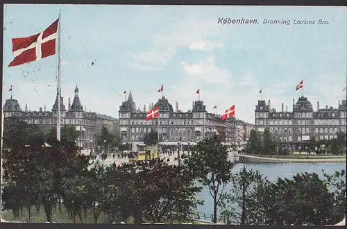 Kopenhagen Dronning Louises Brp  CAK 1908 Panorama