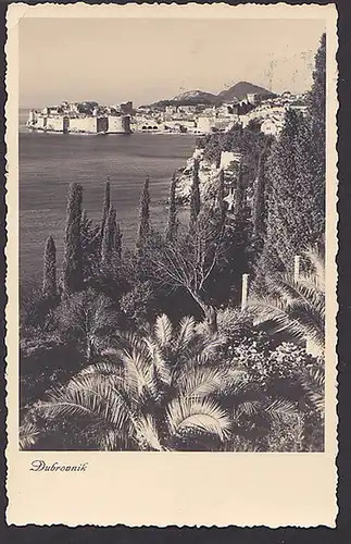 Fotokarte Dubrovnik Kroatien Panorama Jugoslawien