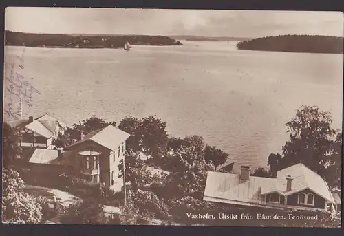 Vaxholm Utsikt fran Ekudden Tenösund Schweden Fotokarte