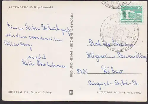 Ski Wintersport Sports d'hiver skieur Altenberg Sommerfrische Sachsen Osterzgebirge Ak Hirschsprung