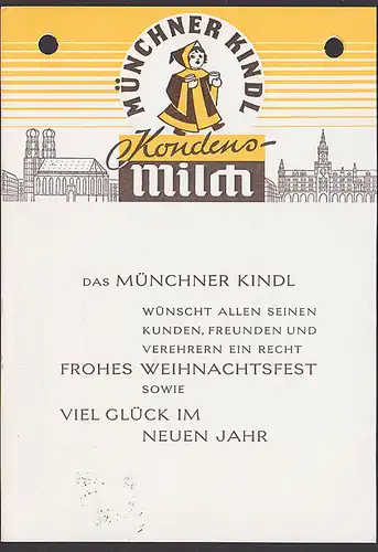 HOLZKIRCHEN AFS "Odam Milcherzeugnisse" 1963 - Glückwunsch Münchner Kindl Kondesmilch 18.12.63