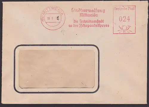 Mittweida AFS Stadtverwaltung Die Technikumstadt an der Zschopautalsperre 1952, Jahreszahl geändert Behörde