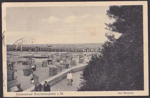 Brunshaupten Kühlungsborn Mecklenburg AK SoSt. 5.8.1926 Am Strande Ostseebad