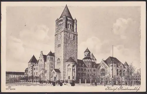 Posen Poznan Königliches Residenzschloss Ak 24.8.1915