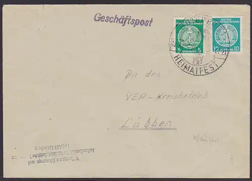 JÜTERBOG SoSt "Heimatfest 1957" Abs. VEAB Aufkauf für landwirtschaftliche Erzeugnissse