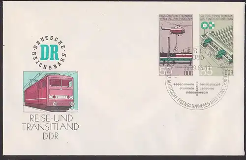 chemin de fer DDR  GU3 railway Deutsche Reichsbahn Hauptbahnhof Leipzig SoSt. sozialistisches Eisenbahnwesen 1985