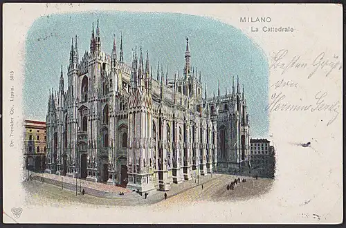 Mailand Milano La Cattedrale  cartolina postale  CAK 1901