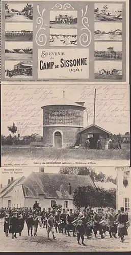Sissionne Camp Chateau &acute;d Eau Arrive du Regiment Souvenier du Camp Feldpostkarten