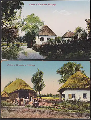 Socjaldemokracja Królestwa Polskiego Krolestwa Polskiego 2 Feldpostkarten 1915 Korps Posen PoznaÅ„