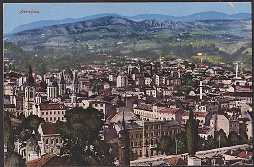 CAK Sarajevo Sarajewo Bosnien Herzogowina Feldpostkarte 1915 "Zensiert"-Stempel