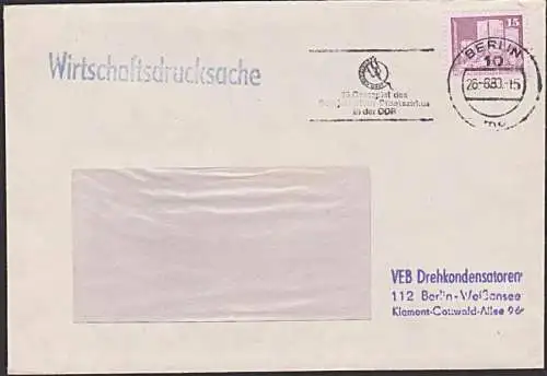 Zirkus cirus cirque MWSt. Berlin "15. Gastspiel des Sowjetischen Staatszirkus in der DDR" 1983, Wirtschafts-Drucksache