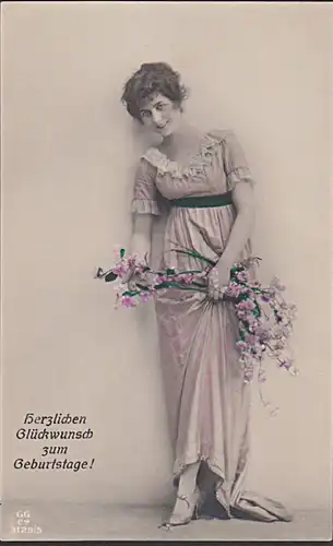 CAK Mädchen Mode Beautiful girl motif, postcard, belle fille, fille, enfants, girl