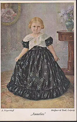 CAK Mädchen Beautiful girl motif, postcard, belle fille, fille, enfants,girl, little girl A. Pieperhoff