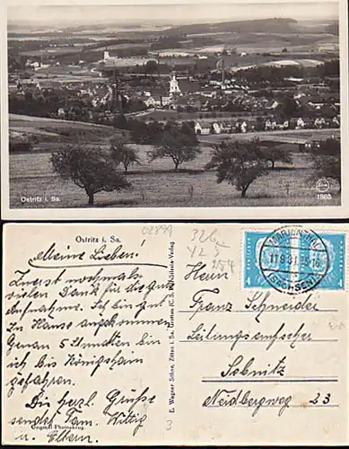 Ostritz Photokarte um 1931 Kloster Mariental bei Ostritz, Oberlausitz