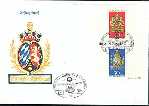 Sapporo Nippon BRD FDC XX. Olympische Spiele München 1972 SSt. Kiel auf Brief für Winterspiele in Japan