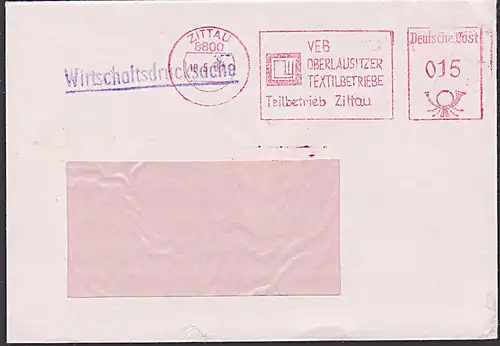ZITTAU AFS =015= VEB Oberlausitzer Textilbetriebe Teilbetrieb Zittau W-Drs. 19.5.1987