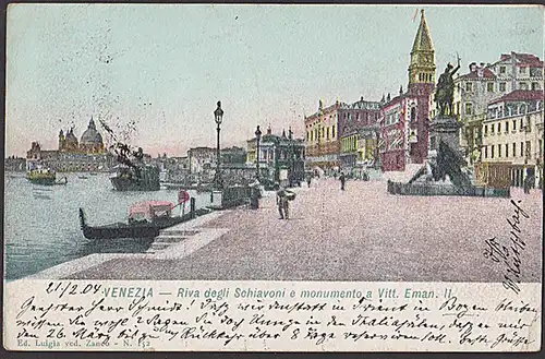 GENOVA CAK Riva degli Schiavoni 21.4. 1899