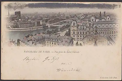 Paris Collections ND Phot Litho CAK 1903 panorama Vue prise de Saint-Gervais