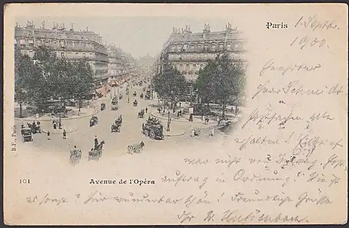 Paris Litho CAK 1900 Avenue de l&acute;Opera