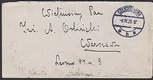 Polen 260 25 Gr Swiatowid Kriegs- und Erntegott auf Brief aus CZESTOCHOWA