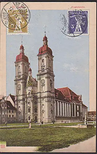 St. Gallen Klosterkirche  Ak von 1913