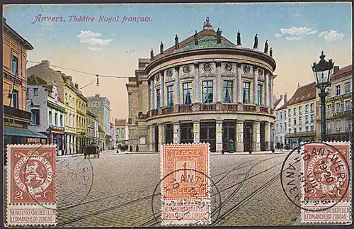 Antwerben Anvers Theatr Royal francais Ak von 1913