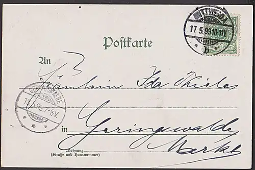 CAK 1899 "Lohengrins Ankunft"  Künstlerkarte vom Kunstverlag Max Neumann Nr. 14 Rösch &amp; Winter aus Mittweida