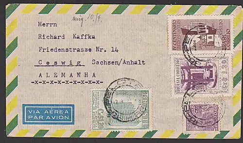 Basilien PELOTAS Luftpost-Brief von 1954 nach Deutschland