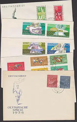 lot kompletter Ausgaben DDR Sport Jugend Olympische Spiele 1960  Kanurennsport Boxen turn- u. Sportfest Leipzig