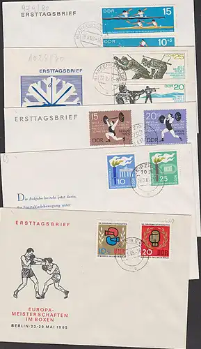 lot kompletter Ausgaben DDR Sport Jugend Olympische Spiele 1960  Kanurennsport Boxen turn- u. Sportfest Leipzig