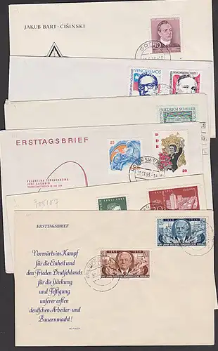 lot 12 DDR-Belege Persönlichkeiten Politiker Wilhelm Pieck Albrecht Dürer Chruschtschow Lenin Gagarin Tereschkowa