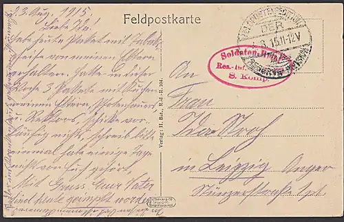 Betheniville Bétheniville 1914/1915 CAK Rotes Kreuz Soldatenbrief Feldpostkarte 24. Reserve-Divission