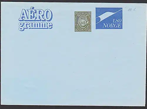Norge Aerogramm  Norwegen ungebraucht