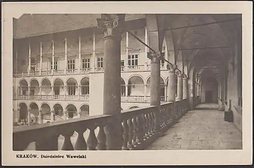 Kraków Krakau Phot-AK 1956 Dziedziniec Wawelski