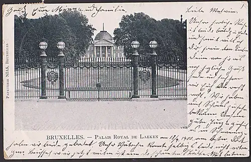 Bruxelles palais royal de laeke AK 1900