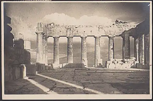 Griechenland Photokarte 1929 Athen gelaufen  nach Germany