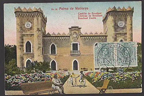 Palma de Malorca Castillo de Bendiant Chateau Castle  CAK von 1935